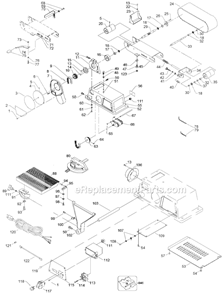 Page A Diagram and Parts List for BDSA100  Black and Decker Belt or Drum Sander